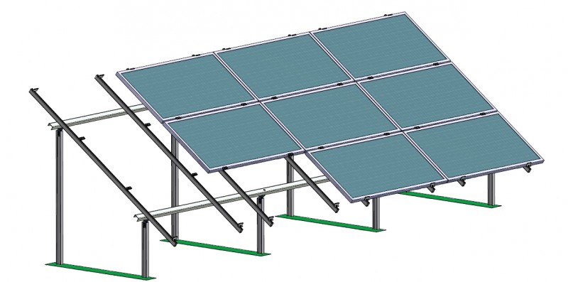 Structura metalica - Panouri solare - BEL 2